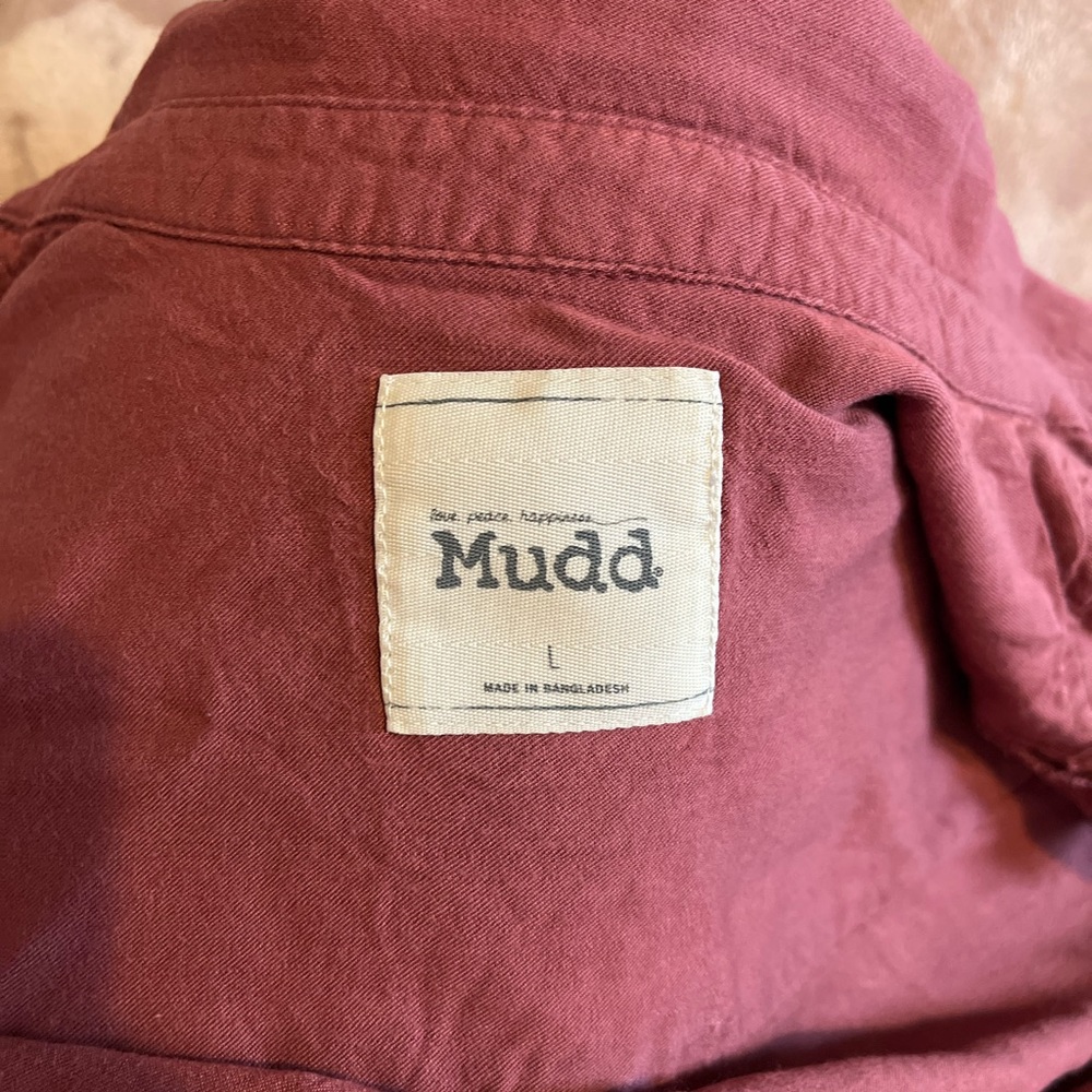 Mudd Button Long Sleeve Top - Picture 2 of 5